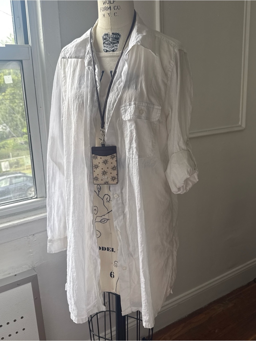 Ralph Lauren White Lightweight Button-Front Shirt small size